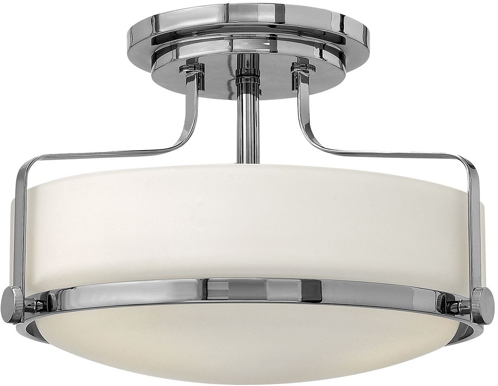 Elstead Lighting Harper lampada da soffitto 3x60 W bianco-cromo HK-HARPER-SFS-CM