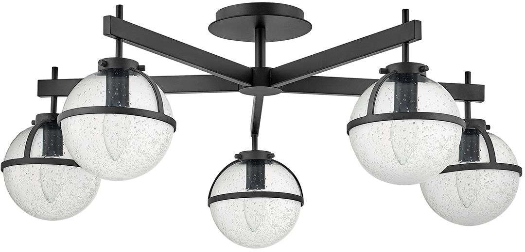 Elstead Lighting Hollis lampada da soffitto 5x40 W nero HK-HOLLIS-5-C-BK