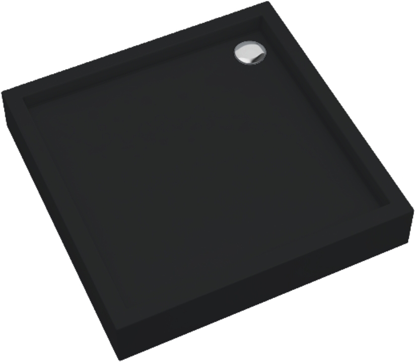 Schedpol Medium Black Matt piatto doccia quadrato 90x90 cm nero 3.4731/C/MG
