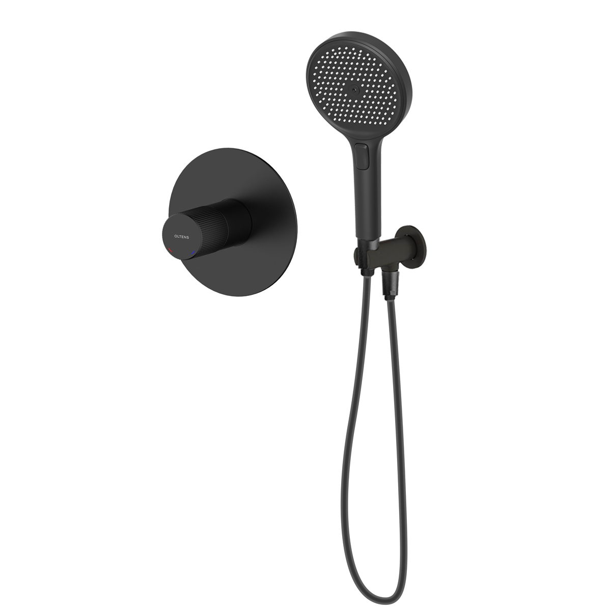 Set rubinetto per doccia Oltens Hamnes 33105300, doccetta Oltens Luva EasyClick 37109300, 39304300, 37200300