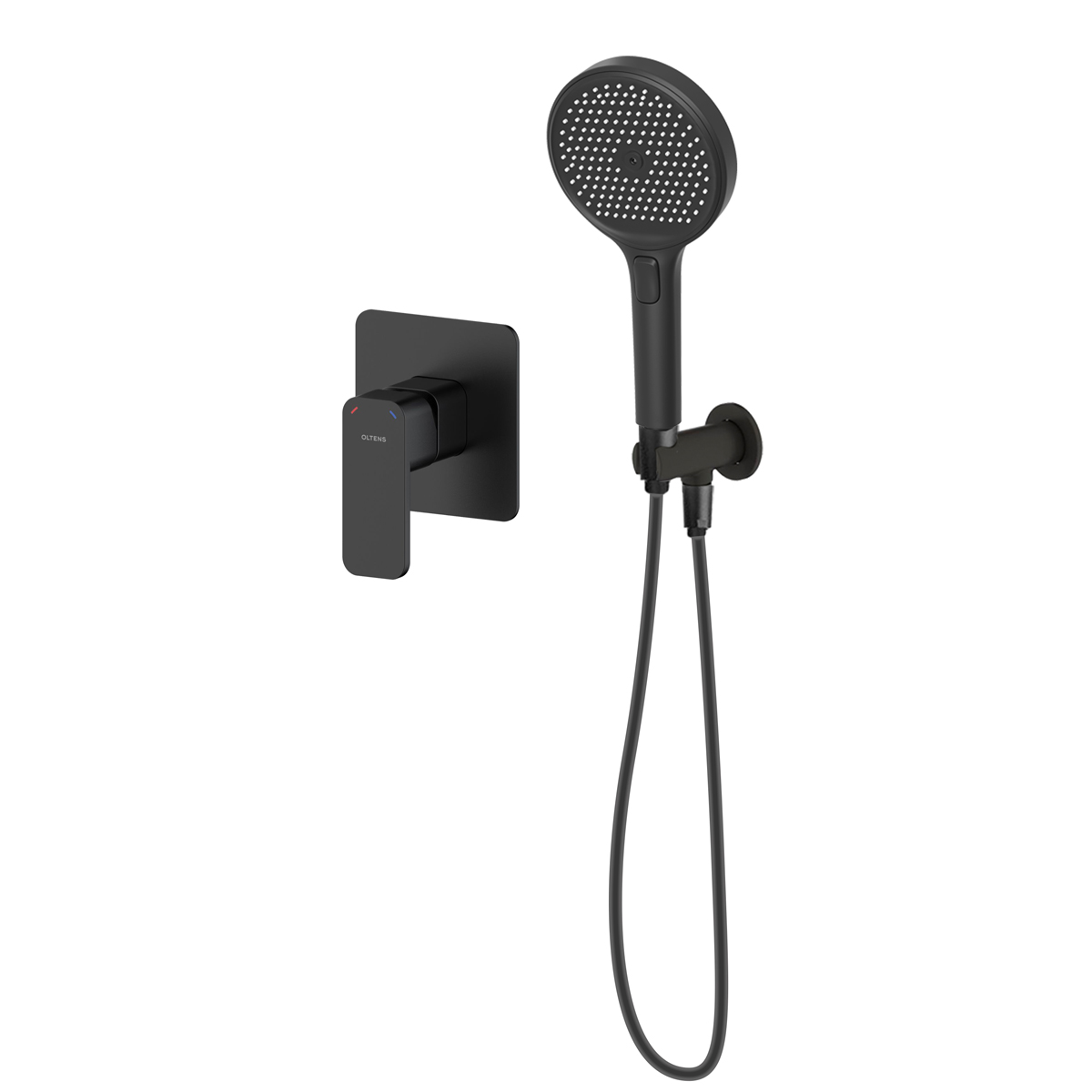 Set rubinetto per doccia Oltens Hadsel 33106300, doccetta Oltens Luva EasyClick 37109300, 39304300, 37200300