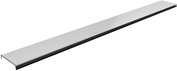 Schedpol Base Steel Range mascherina della canalina lineare 70 cm acciaio 10.051/DPSC
