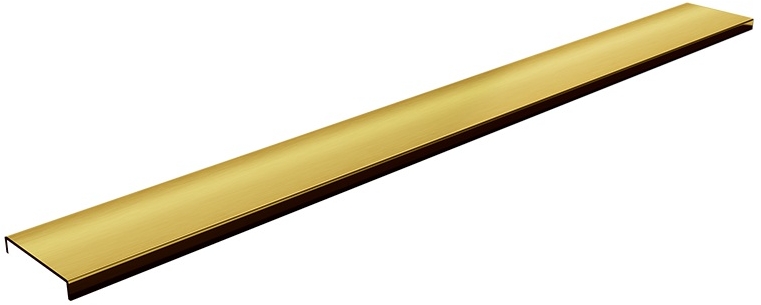 Schedpol Base Gold Brushed Range mascherina della canalina lineare 80 cm oro 10.052/DPZS