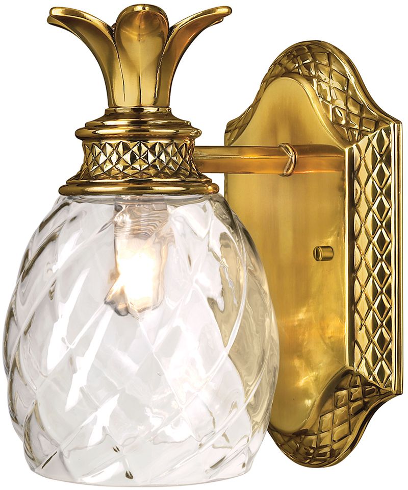 Elstead Lighting Plantation lampada da parete 1x3 W ottone HK-PLANTATION1-BATH-BB