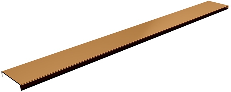 Schedpol Base Copper Shine Range mascherina della canalina lineare 120 cm rame 10.059/DPMP