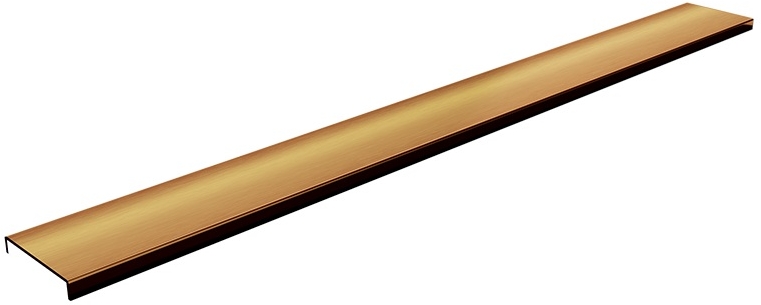 Schedpol Base Copper Brushed Range mascherina della canalina lineare 60 cm rame 10.050/DPMS