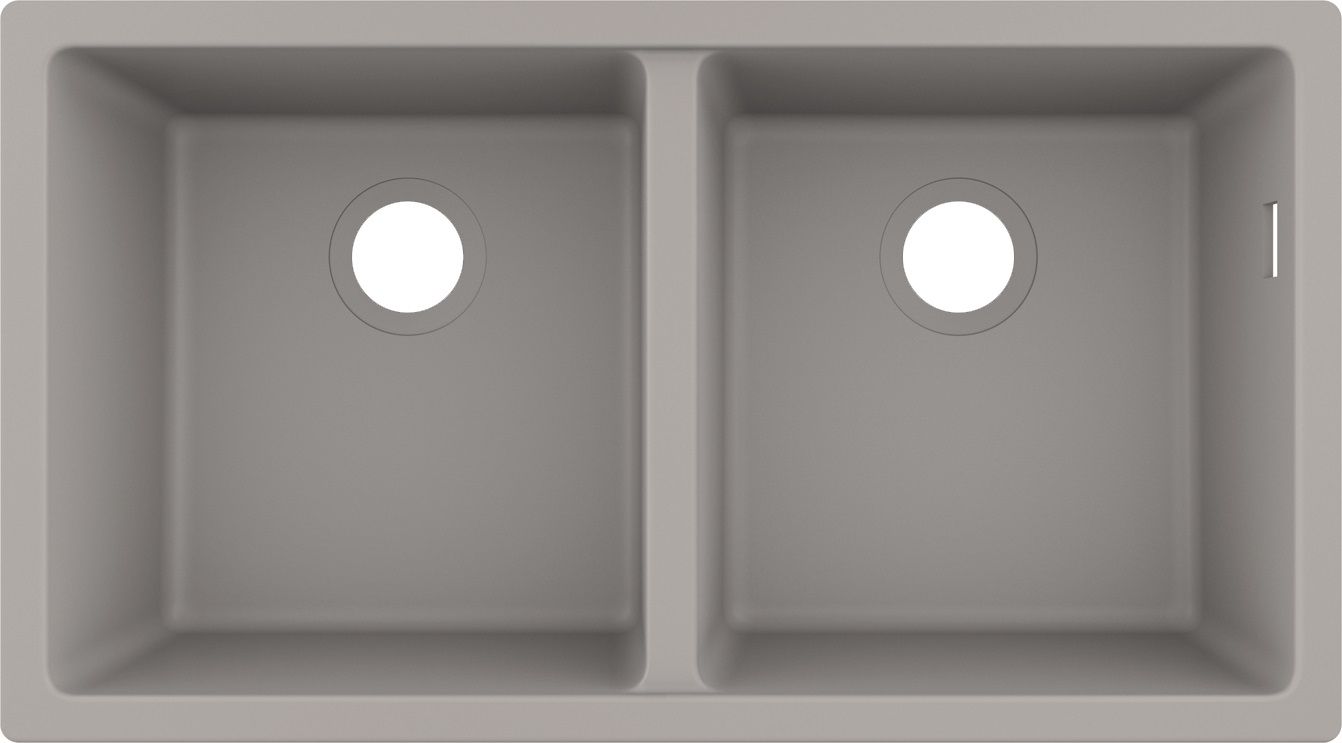 Hansgrohe S 51 lavello in granito 82x45 cm grigio/grafite/inox 43434380