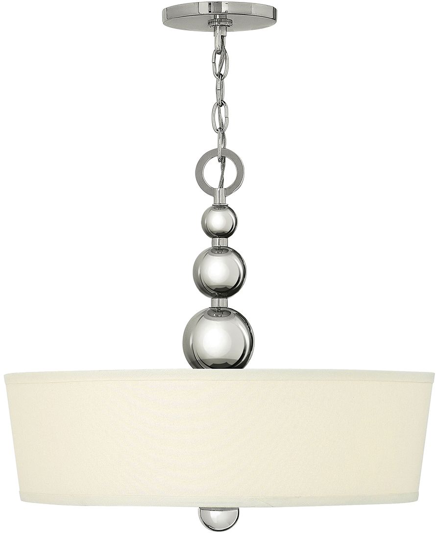 Elstead Lighting Zelda lampada sospesa 3x60 W nichel HK-ZELDA-P-B-PN