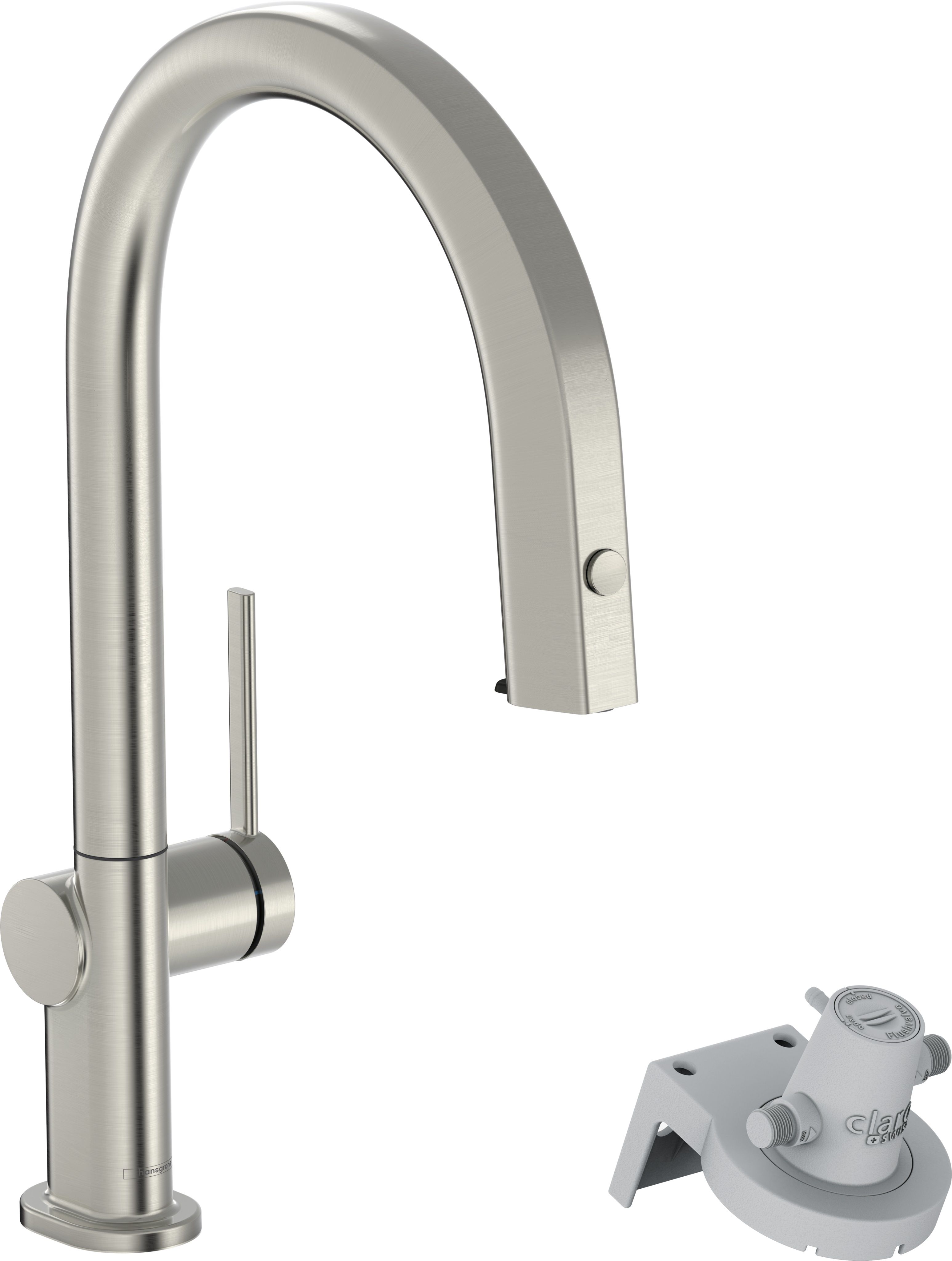 Hansgrohe Aqittura M91 rubinetto da cucina con filtro verticale acciaio inossidabile 76826800