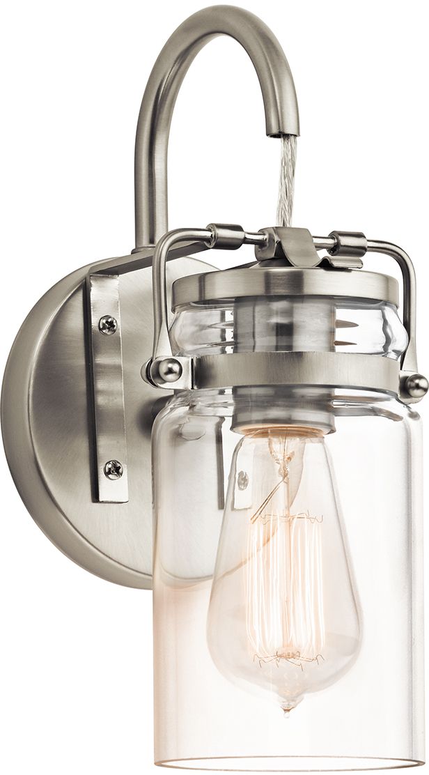 Elstead Lighting Brinley lampada da parete 1x60 W nichel KL-BRINLEY1-NI