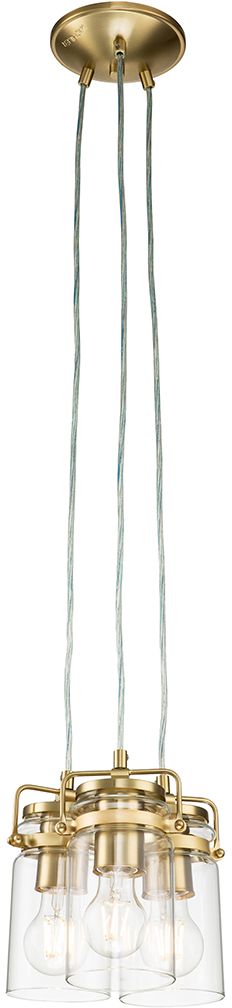Elstead Lighting Brinley lampada sospesa 3x60 W ottone KL-BRINLEY3-BB