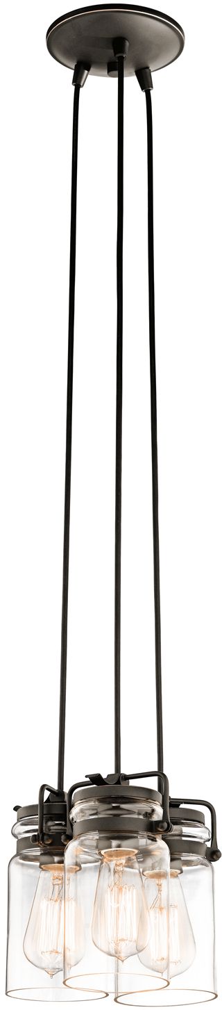 Elstead Lighting Brinley lampada sospesa 3x60 W marrone KL-BRINLEY3-OZ