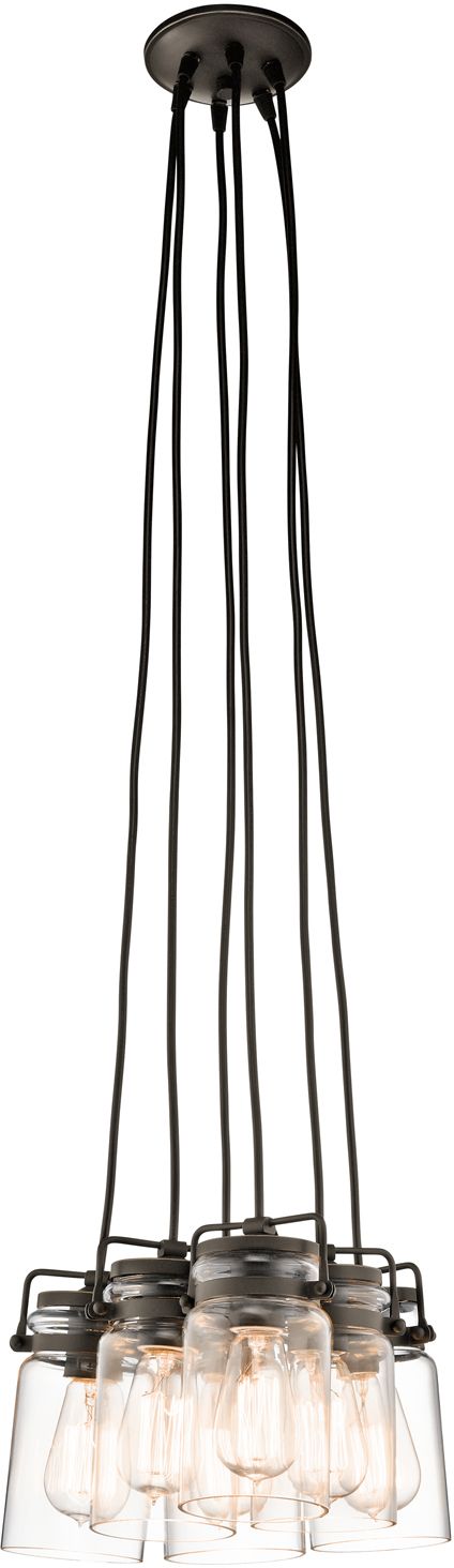 Elstead Lighting Brinley lampada sospesa 6x60 W marrone KL-BRINLEY6-OZ