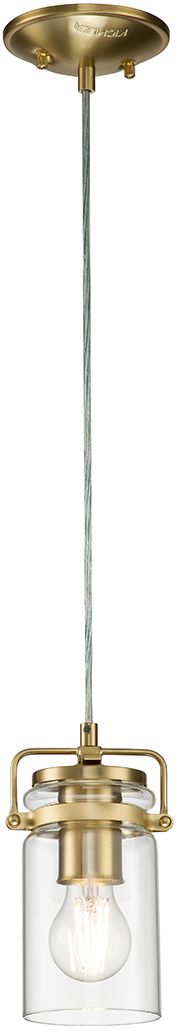 Elstead Lighting Brinley lampada sospesa 1x60 W ottone KL-BRINLEY-MP-BB