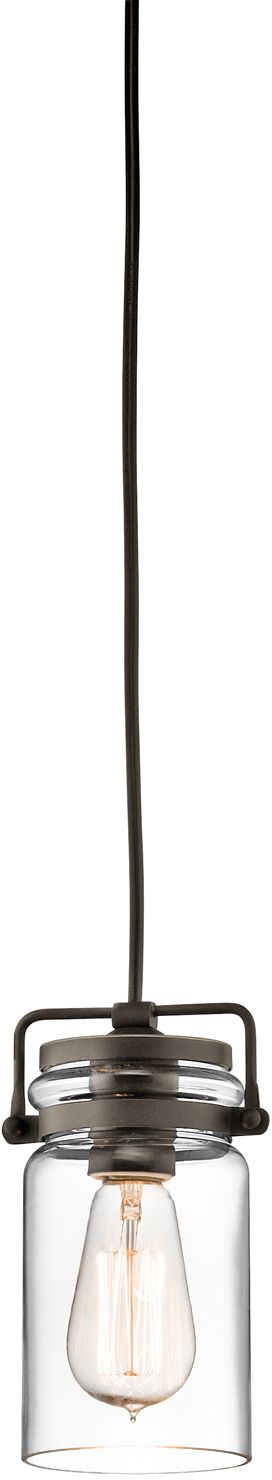 Elstead Lighting Brinley lampada sospesa 1x60 W marrone KL-BRINLEY-MP-OZ