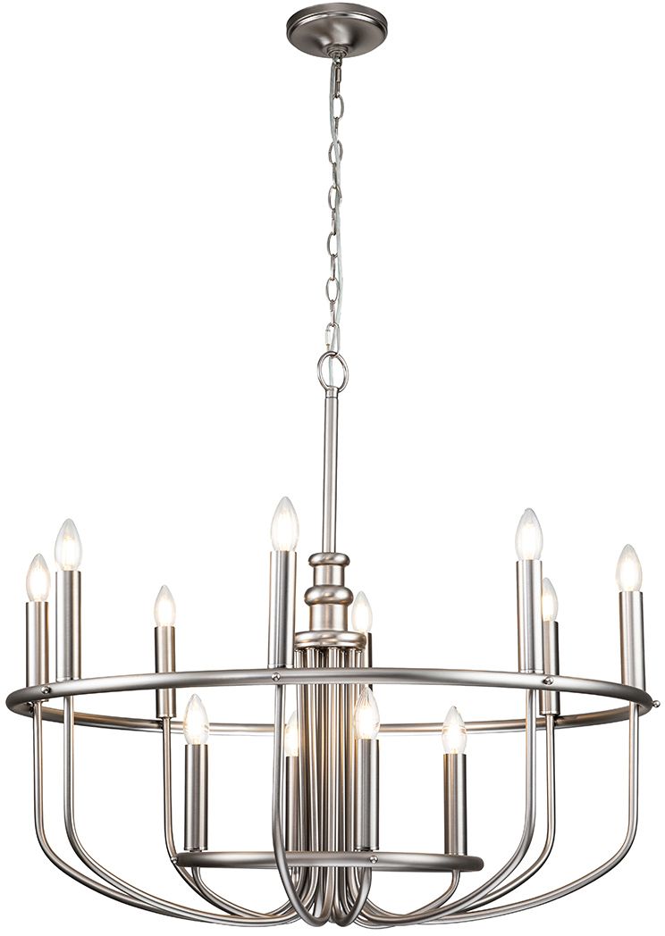 Elstead Lighting Capitol Hill lampada sospesa x40 W nichel KL-CAPITOL-HILL12-BN