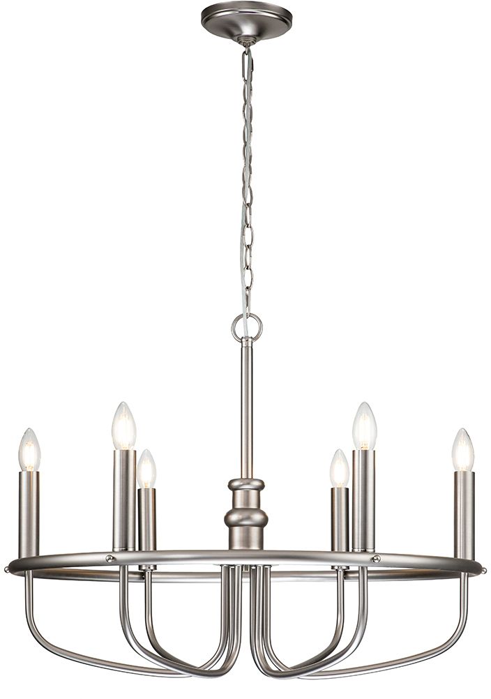 Elstead Lighting Capitol Hill lampada sospesa 6x40 W nichel KL-CAPITOL-HILL6-BN