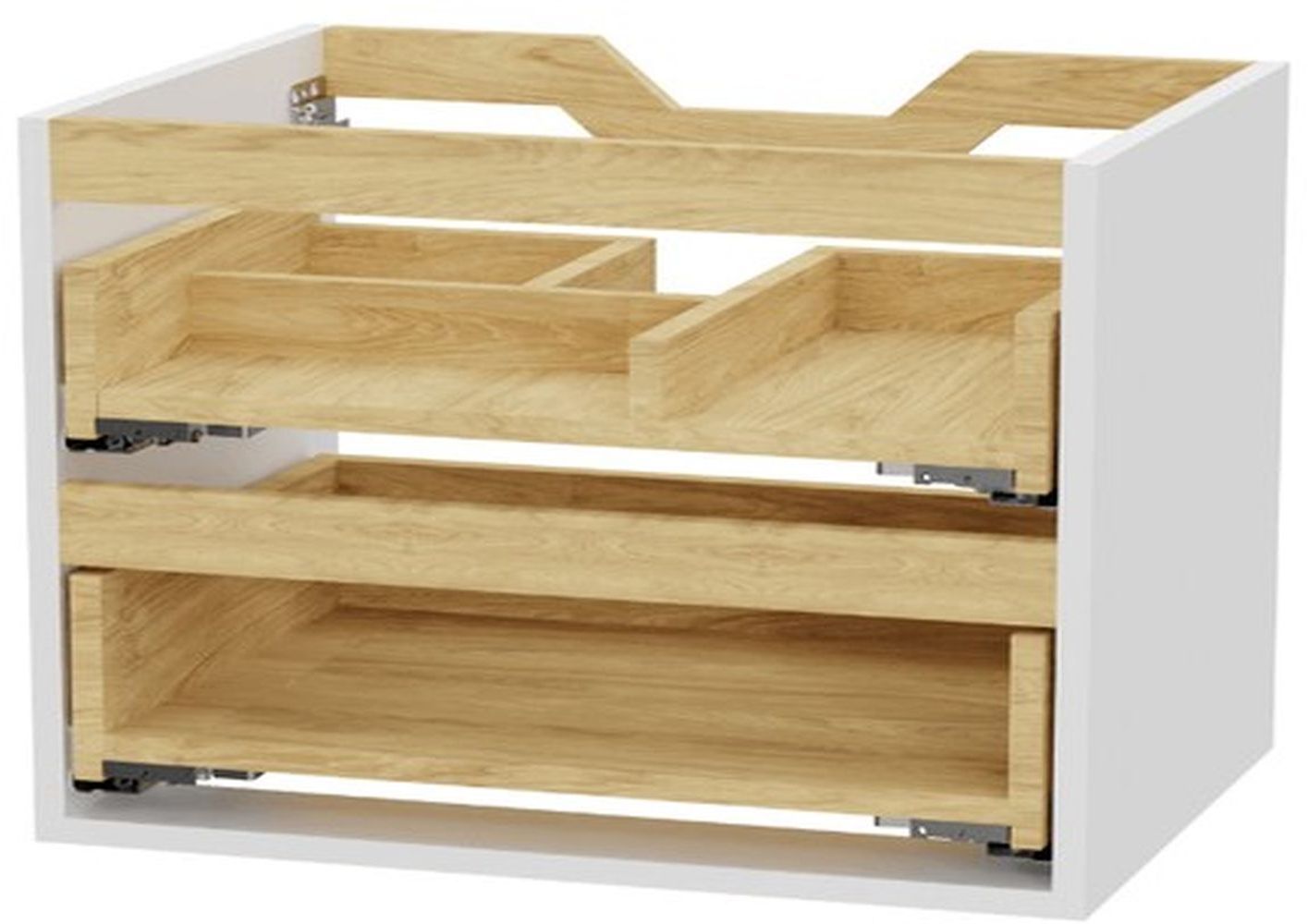 Excellent Tuto 2.0 corpo dell'armadietto 80x46.5x50 cm sottolavabo sospeso bianco -rovere MLEX.2172.800.WHBL