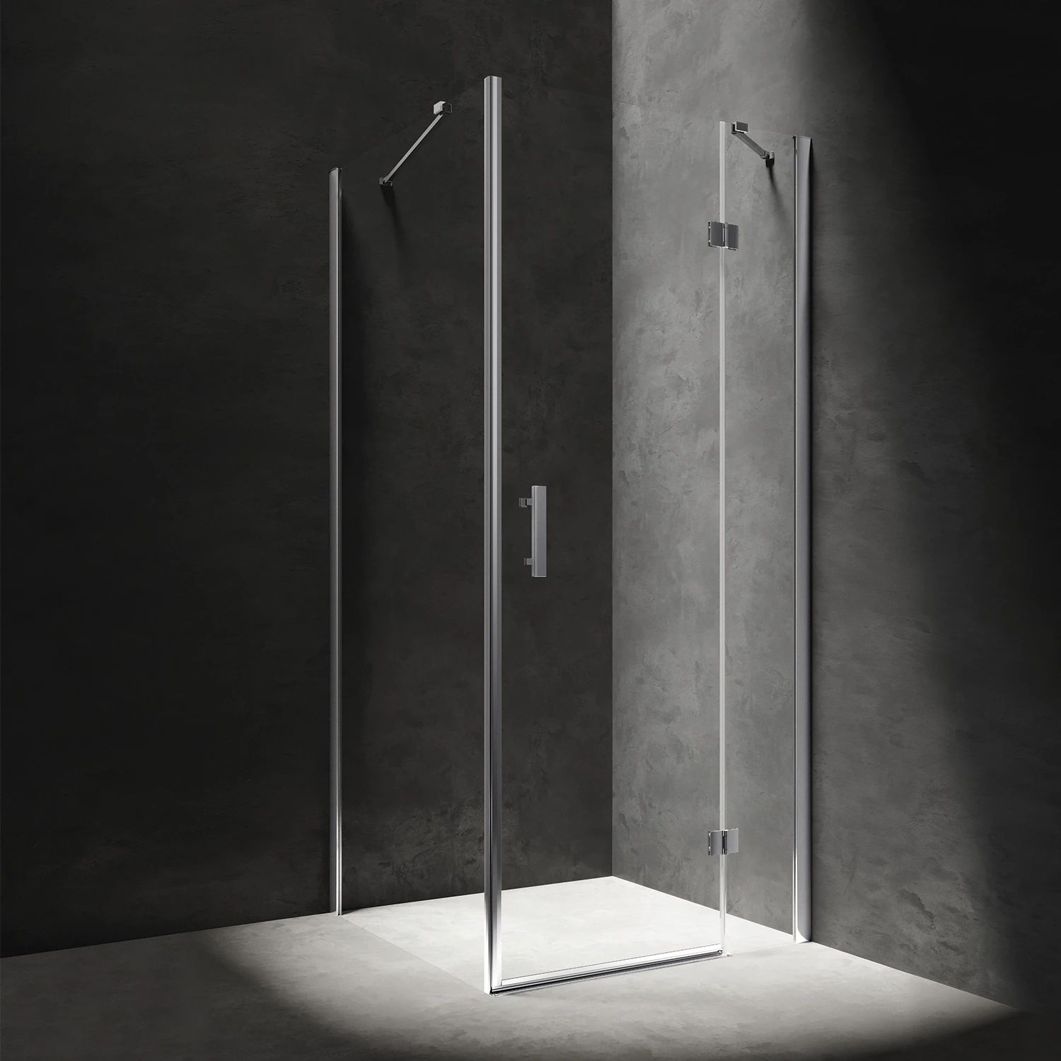 Omnires Manhattan box doccia 100x100 cm quadrato cromo lucida/vetro trasparente MH1010CRTR