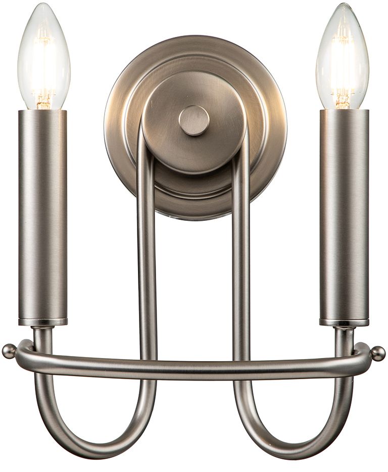Elstead Lighting Capitol Hill lampada da parete 2x40 W nichel KL-CAPITOL-HILL2-BN