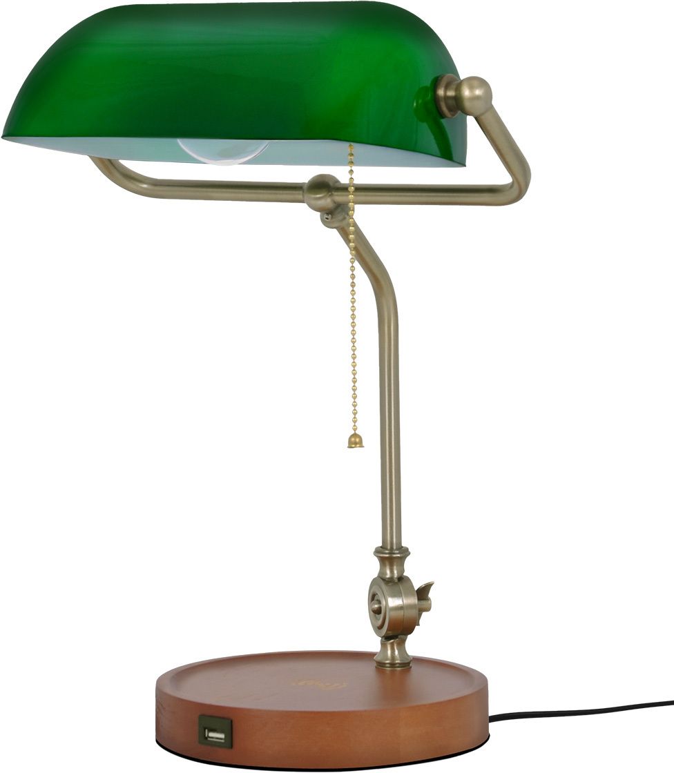 Kaja Bank lampada da tavolo 1x15 W verde K-MT-208