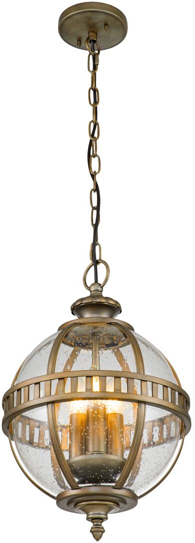 Elstead Lighting Halleron lampada sospesa 3x40 W marrone KL-HALLERON-8M-BU