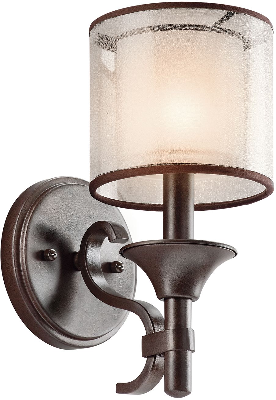 Elstead Lighting Lacey lampada da parete 1x40 W marrone-crema KL-LACEY1-MB