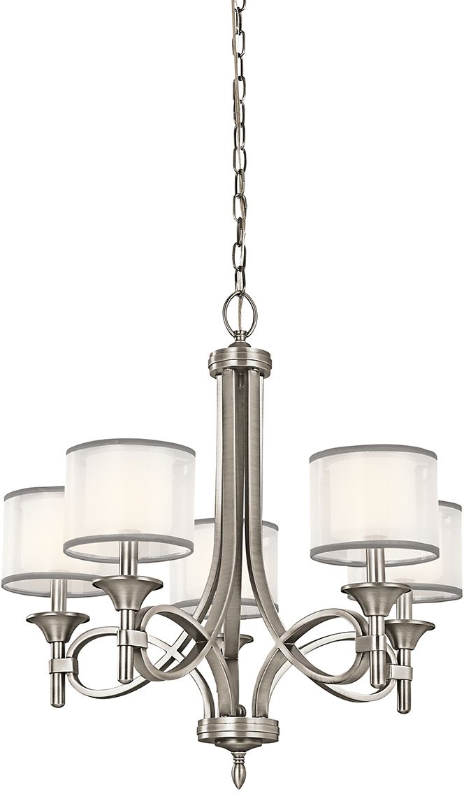 Elstead Lighting Lacey lampada sospesa 5x40 W bianco KL-LACEY5-AP