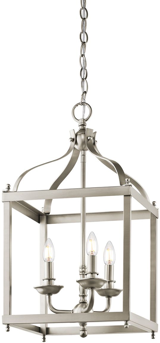 Elstead Lighting Larkin lampada sospesa 3x60 W nichel KL-LARKIN-P-M-NI