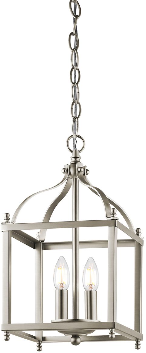 Elstead Lighting Larkin lampada sospesa 2x60 W nichel KL-LARKIN-P-S-NI