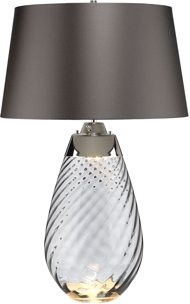 Elstead Lighting Lena lampada da tavolo 2x60 W grigio LENA-TL-L-SMOKE