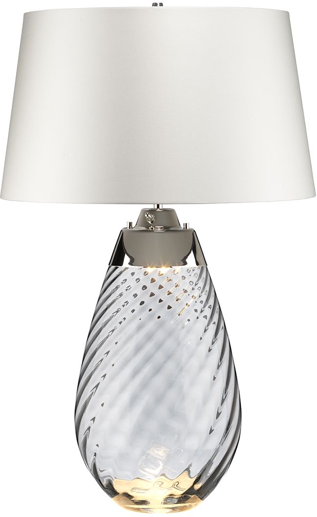 Elstead Lighting Lena lampada da tavolo 2x60 W satinato LENA-TL-L-SMOKE-OWSS