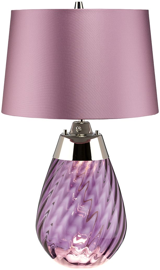 Elstead Lighting Lena lampada da tavolo 1x60 W viola LENA-TL-S-PLUM