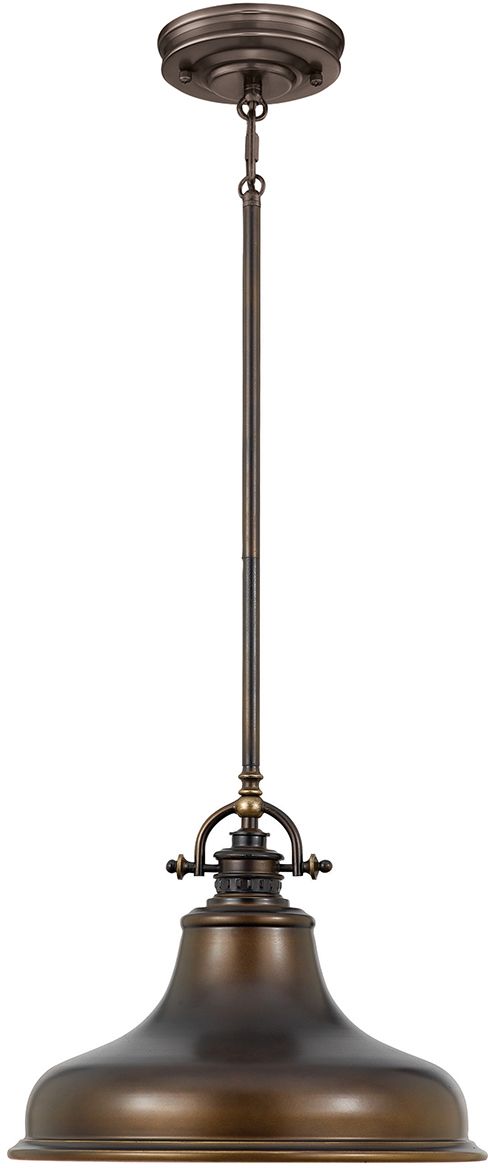 Elstead Lighting Emery lampada sospesa 1x60 W marrone QZ-EMERY-P-M-PN