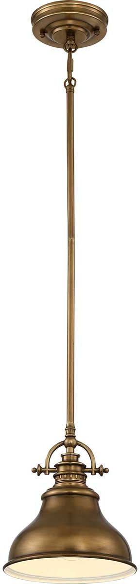 Elstead Lighting Emery lampada sospesa 1x60 W ottone QZ-EMERY-P-S-WS
