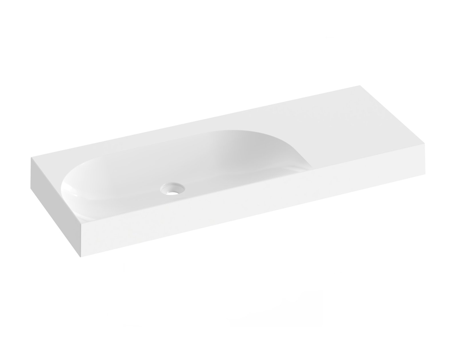 Ravak Lite lavabo 120x45 cm rettangolare da mobile bianco XJXP1312000