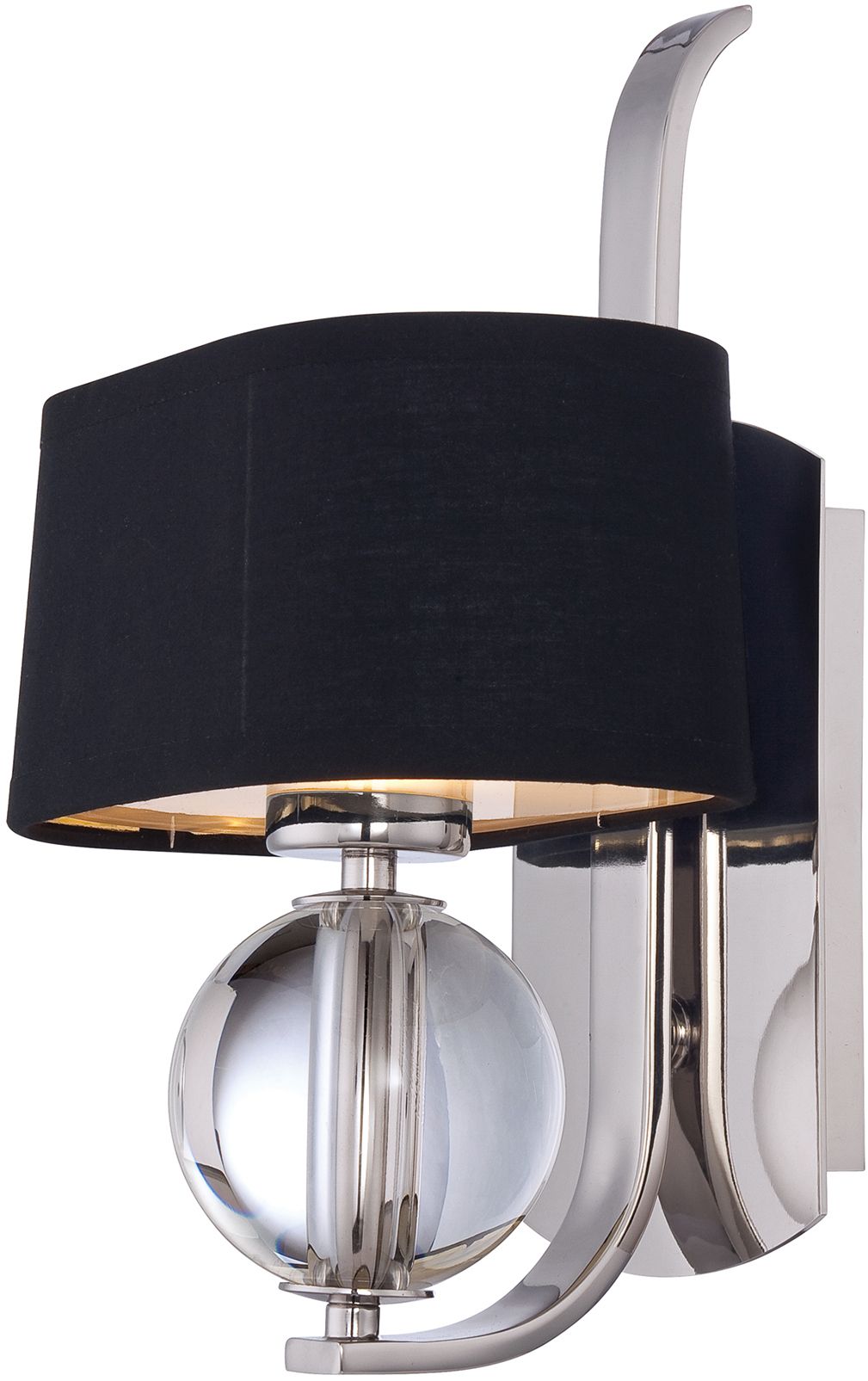 Elstead Lighting Gotham lampada da parete 1x3 W argento QZ-GOTHAM1