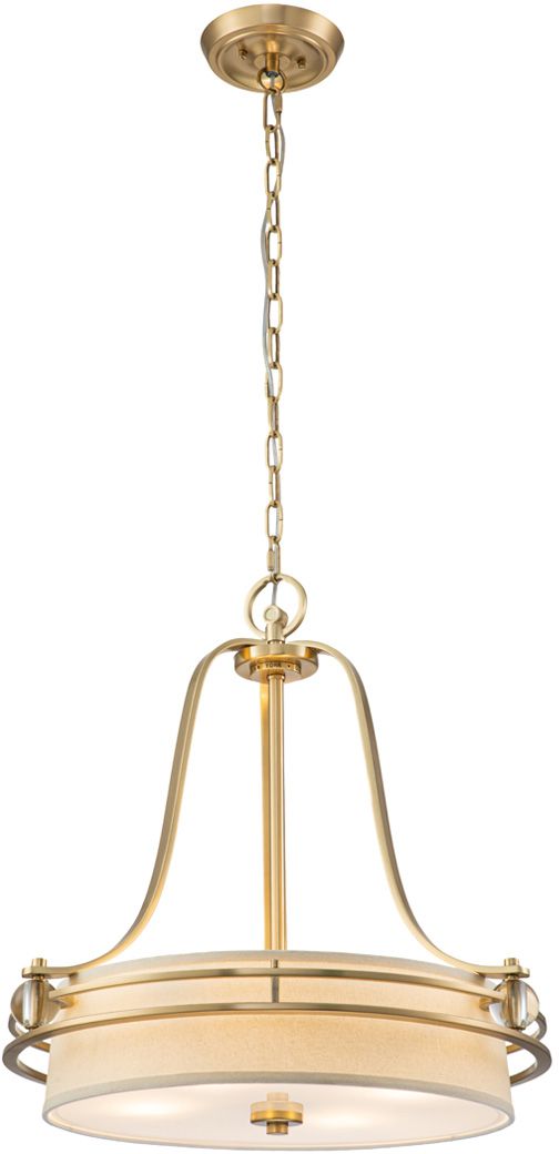 Elstead Lighting Gotham lampada sospesa 4x60 W ottone QZ-GOTHAM-P-BB