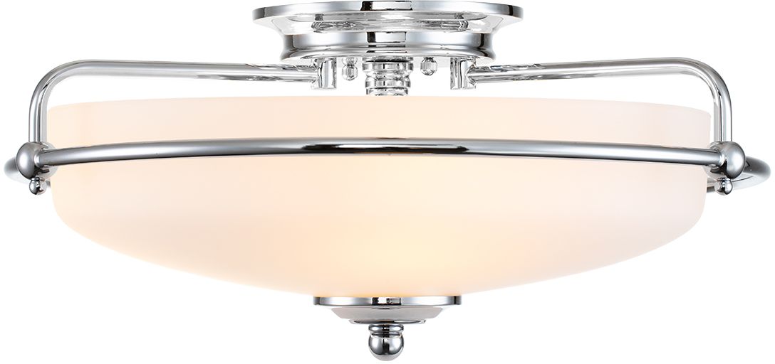 Elstead Lighting Griffin lampada da soffitto 3x60 W cromo QZ-GRIFFIN-F-PC