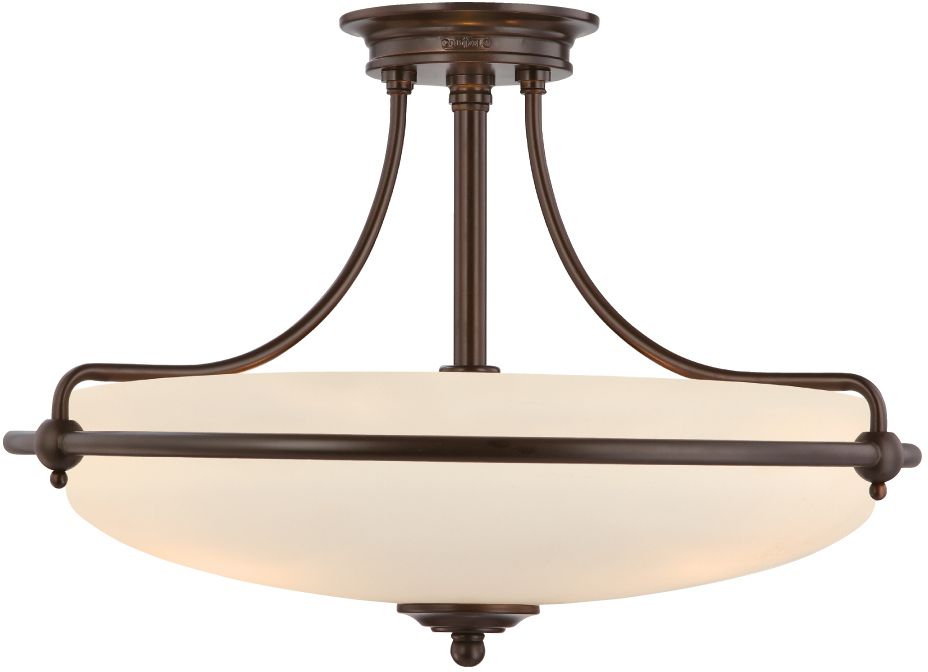 Elstead Lighting Griffin lampada da soffitto 4x60 W marrone QZ-GRIFFIN-SFM-PN