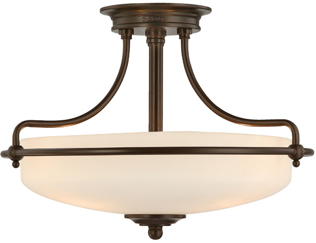 Elstead Lighting Griffin lampada da soffitto 3x60 W marrone QZ-GRIFFIN-SFS-PN