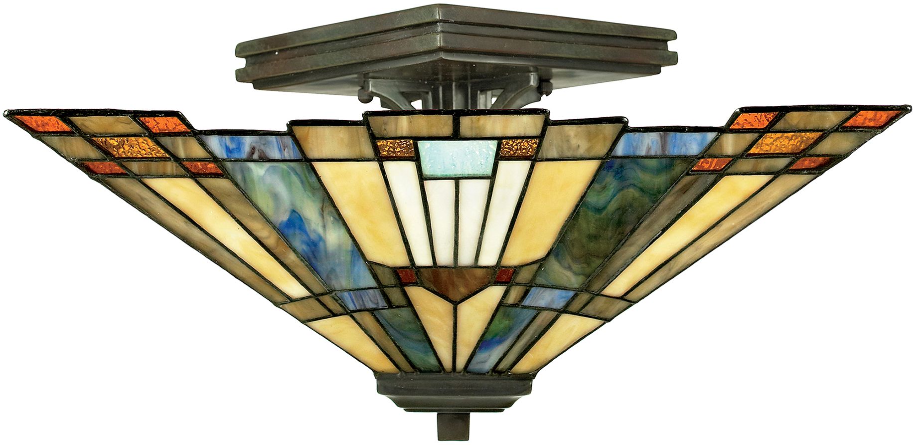 Elstead Lighting Inglenook lampada da soffitto 2x60 W marrone QZ-INGLENOOK-SF