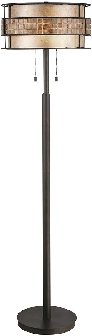 Elstead Lighting Laguna lampada da terra 2x60 W rame QZ-LAGUNA-FL-A