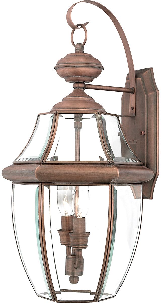 Elstead Lighting Newbury lampada da parete per esterni 2x60 W rame QZ-NEWBURY2-L-AC