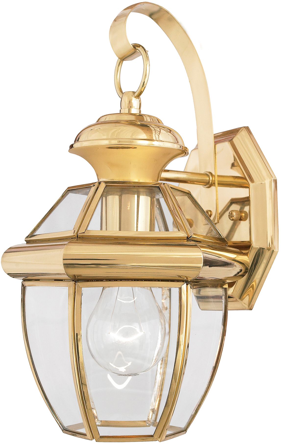 Elstead Lighting Newbury lampada da parete per esterni 1x60 W ottone QZ-NEWBURY2-S-PB