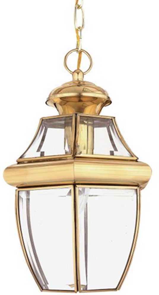 Elstead Lighting Newbury lampada sospesa 1x60 W ottone QZ-NEWBURY8-M-PB