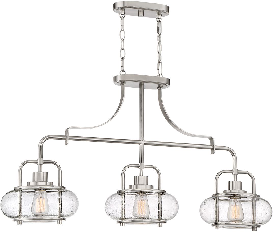 Elstead Lighting Trilogy lampada sospesa 3x60 W nichel QZ-TRILOGY-ISLE-BN
