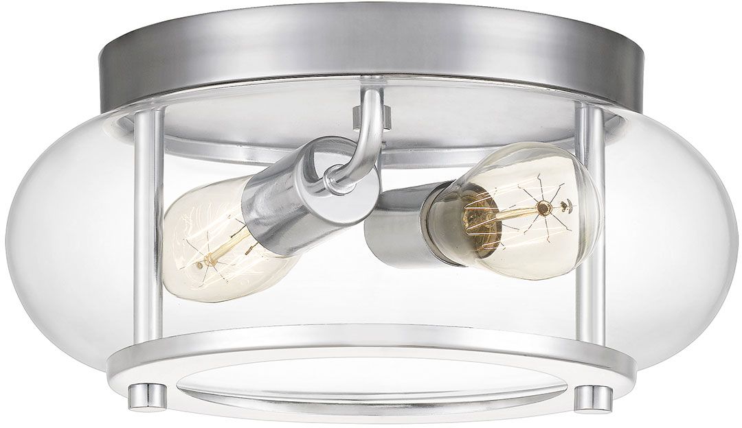 Elstead Lighting Trilogy plafoniera 2x40 W cromo QZ-TRILOGY-F-S-BATH