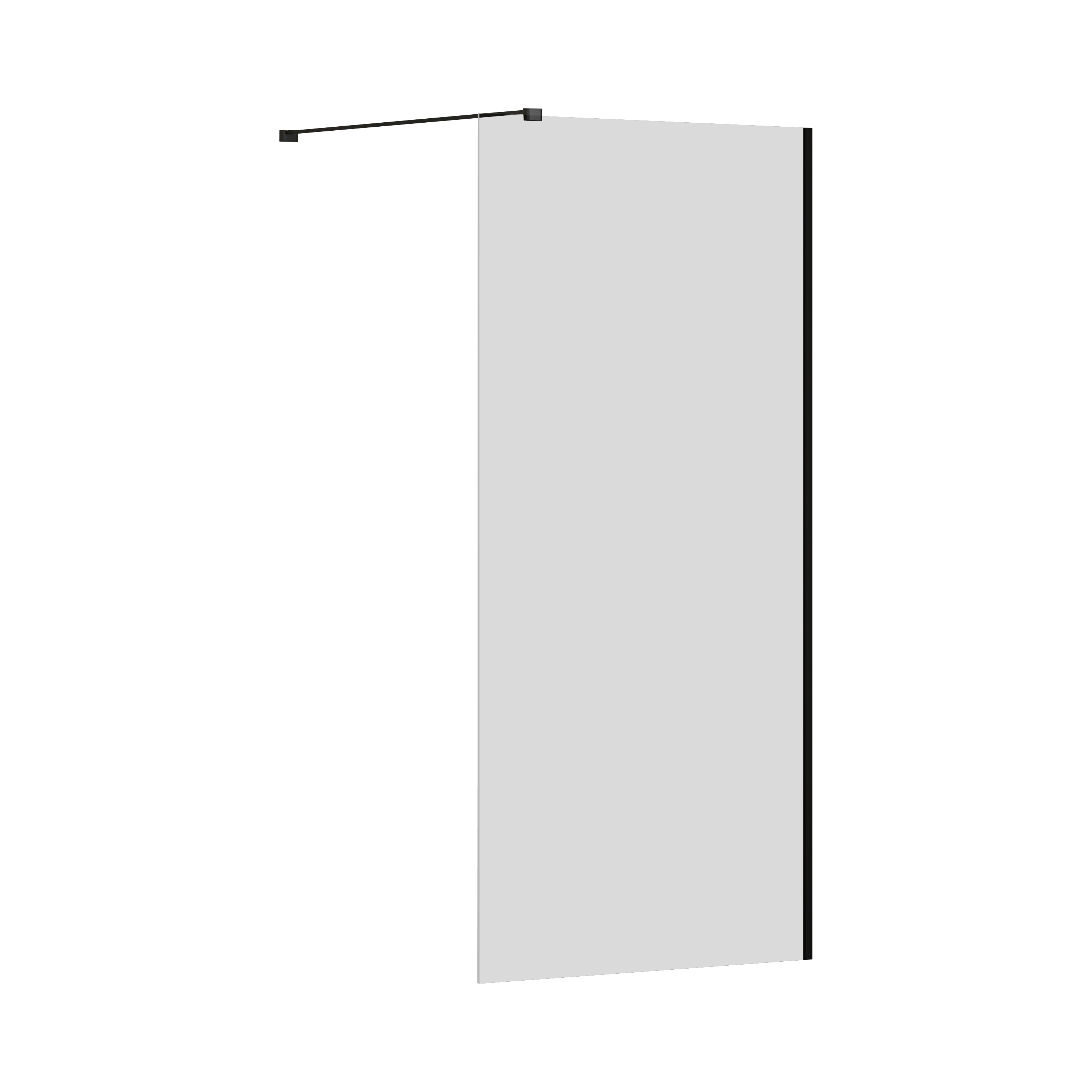 Ravak Walk in Wall Air parete doccia walk-in 120 cm nero opaca/vetro trasparente GW9WG0300Z1C