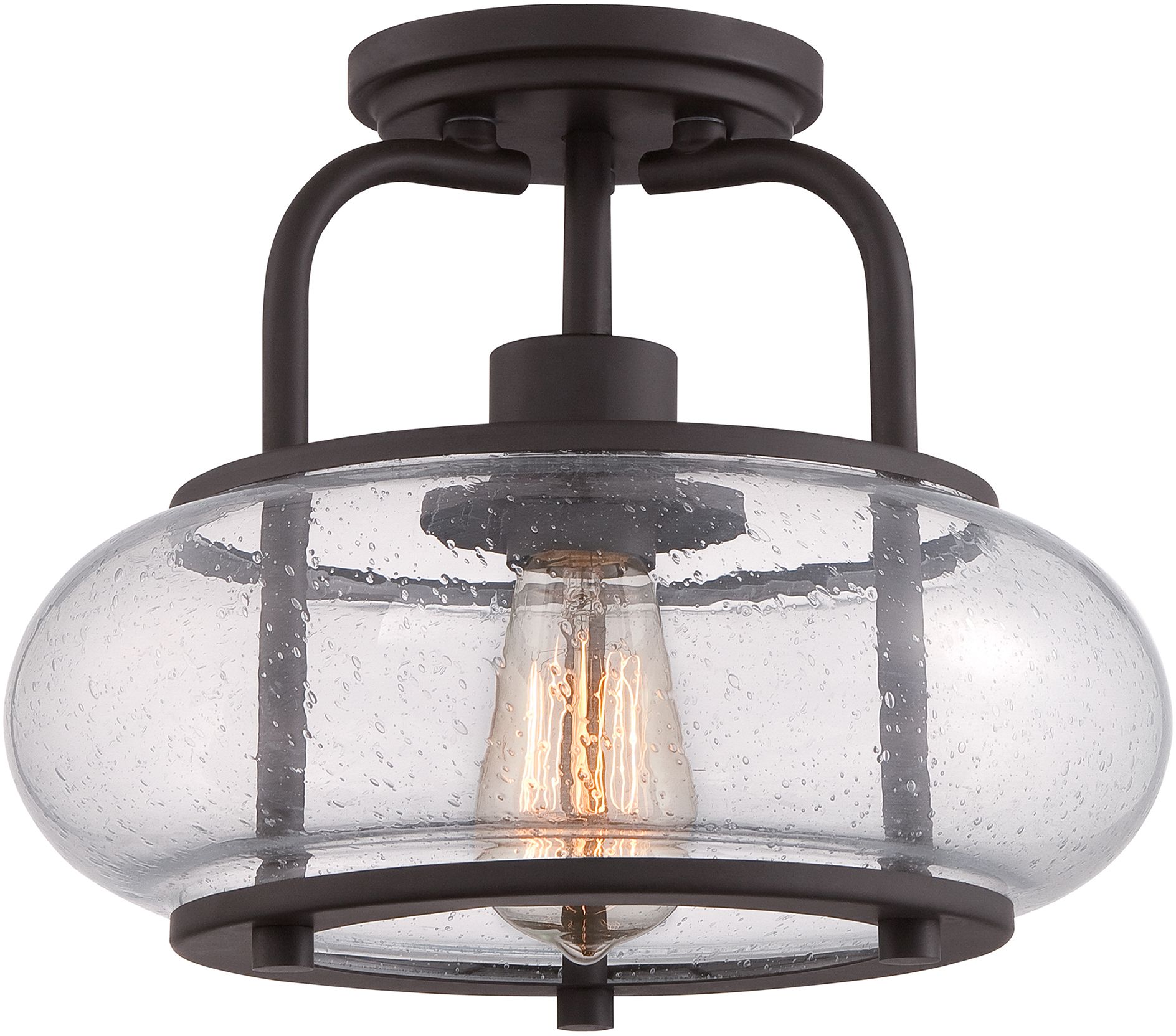 Elstead Lighting Trilogy lampada da soffitto 1x60 W marrone QZ-TRILOGY-SF-S